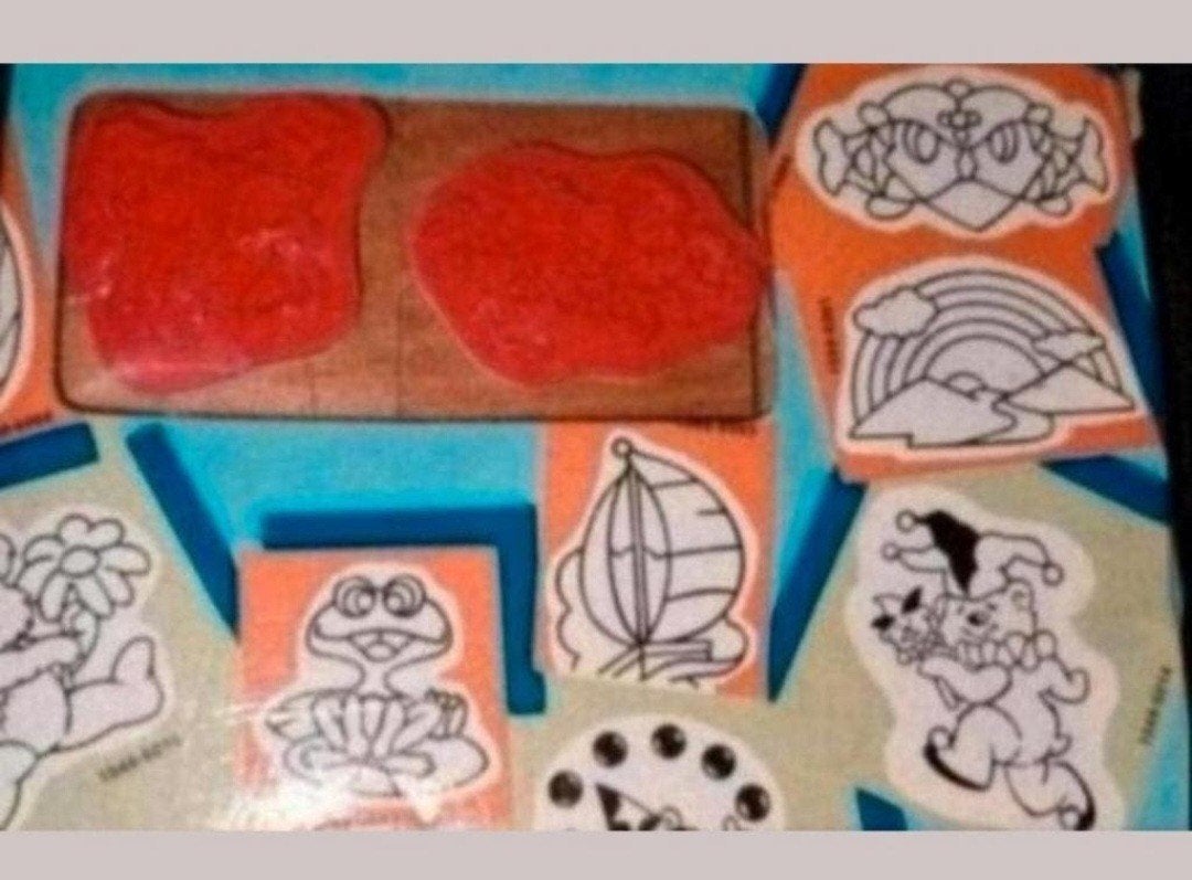 Vintage Houten Stempels Set - Diverse Figuren, Hobby en Vrije tijd, Ophalen of Verzenden, Nieuw, Houten stempel
