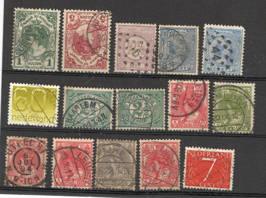 Stempels wo Katwijk (ZH) Wijhe Nijmegen Schoonhoven (9420), Postzegels en Munten, Verzenden, T/m 1940, Gestempeld
