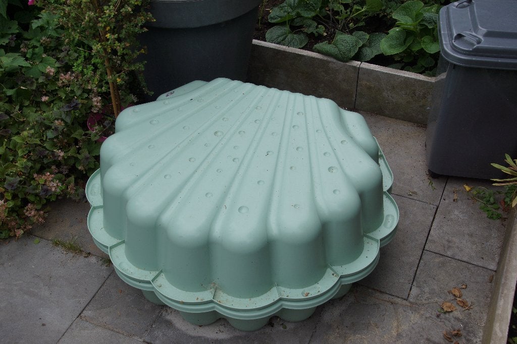 Zandbak schelp pastel licht groen, Ophalen, Nieuw