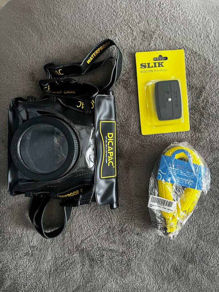 DicaPac WP-S5 waterdichte cameratas + accessoires, Ophalen of Verzenden, Zo goed als nieuw, Meer dan 40 meter, Onderwaterhuis