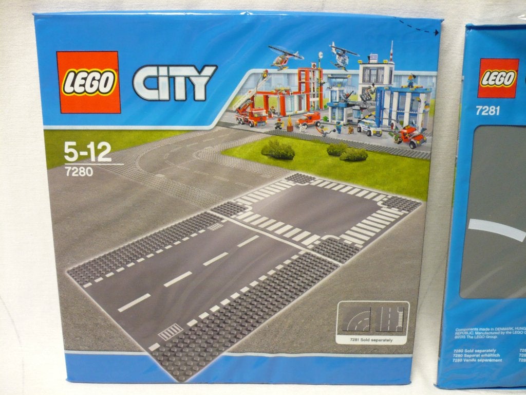 NIEUW Lego City 7280 rechte /kruising en 7281 bocht/ Tsplits, City, Lego, Nieuw, Ophalen of Verzenden