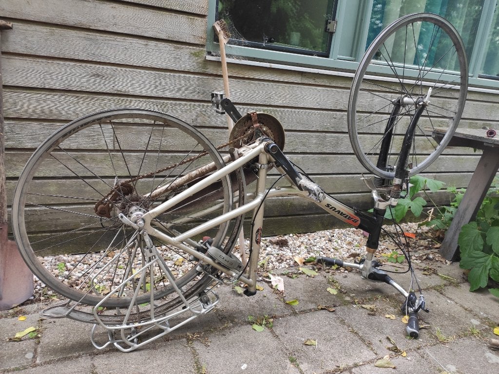 Te ruil, gratis: Batavus Fiets frame; ik zoek stuur, Ophalen, Gebruikt, Velgrem, Versnellingen