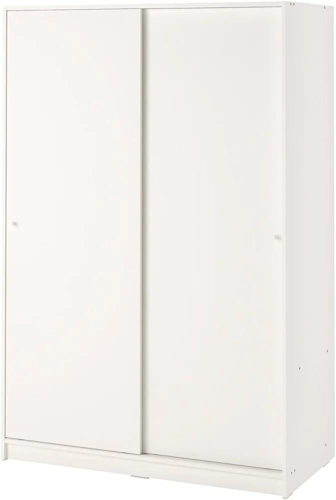 IKEA KLEPPSTAD Schuifdeurkast - incompleet, Huis en Inrichting, Kasten | Kledingkasten, Ophalen, Gebruikt, 100 tot 150 cm, Met plank(en)