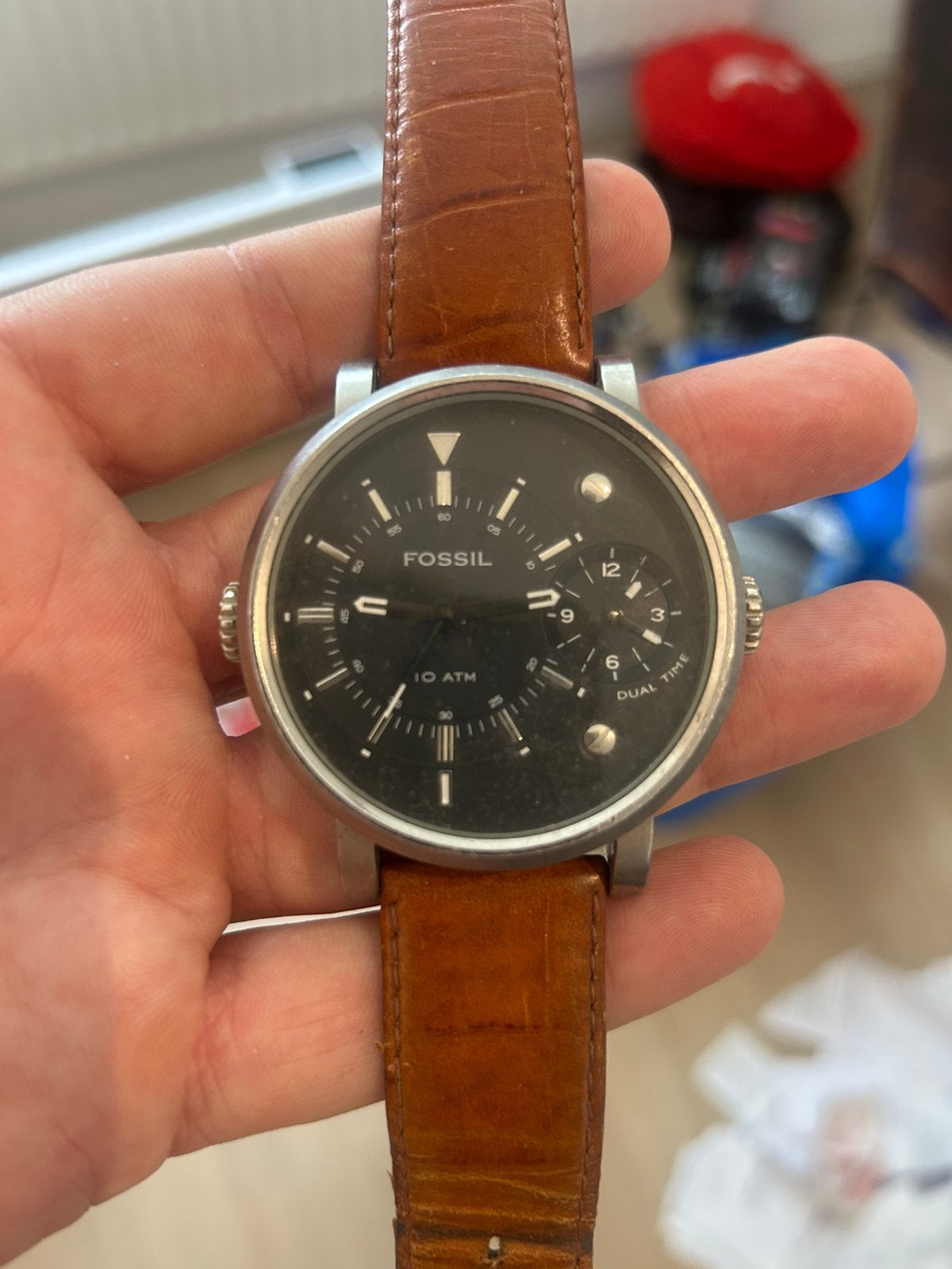 Horloge Fossil, Ophalen, Zo goed als nieuw, Staal, Overige merken