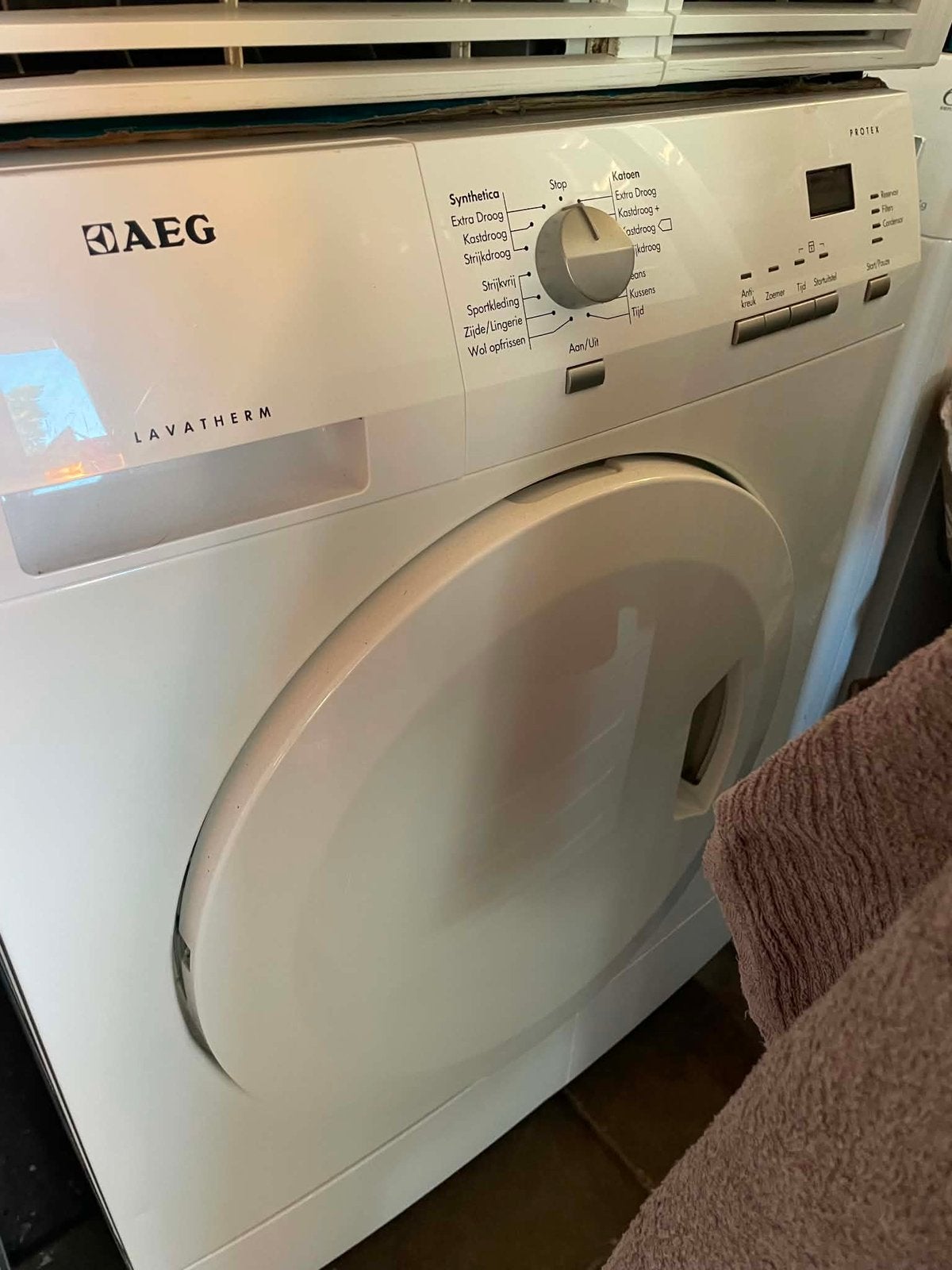 Warmtepompdroger , condensdroger, Witgoed en Apparatuur, Wasdrogers, Ophalen, 6 tot 8 kg, Gebruikt, 85 tot 90 cm