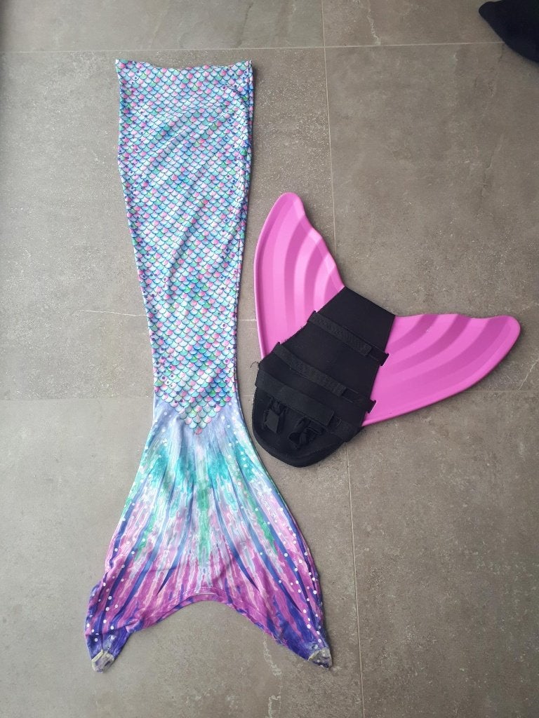 zeemeermin staart maat 158 164, Kinderen en Baby's, Kinderkleding | Kinder-zwemkleding, Ophalen, Meisje, Zo goed als nieuw, Zwem-accessoire