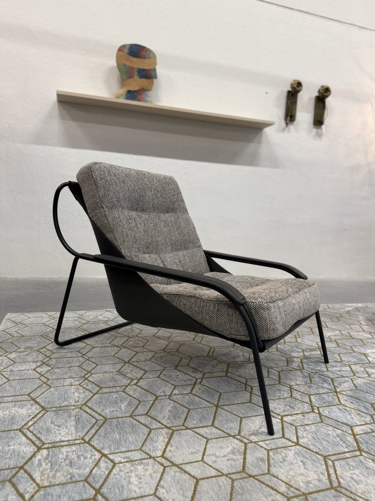 Nieuw Zanotta Maggiolina Fauteuil Stof leer Design Stoel, 100 tot 125 cm, Cassina B&B Italia Knoll De Sede Poltrona Frau Arflex
