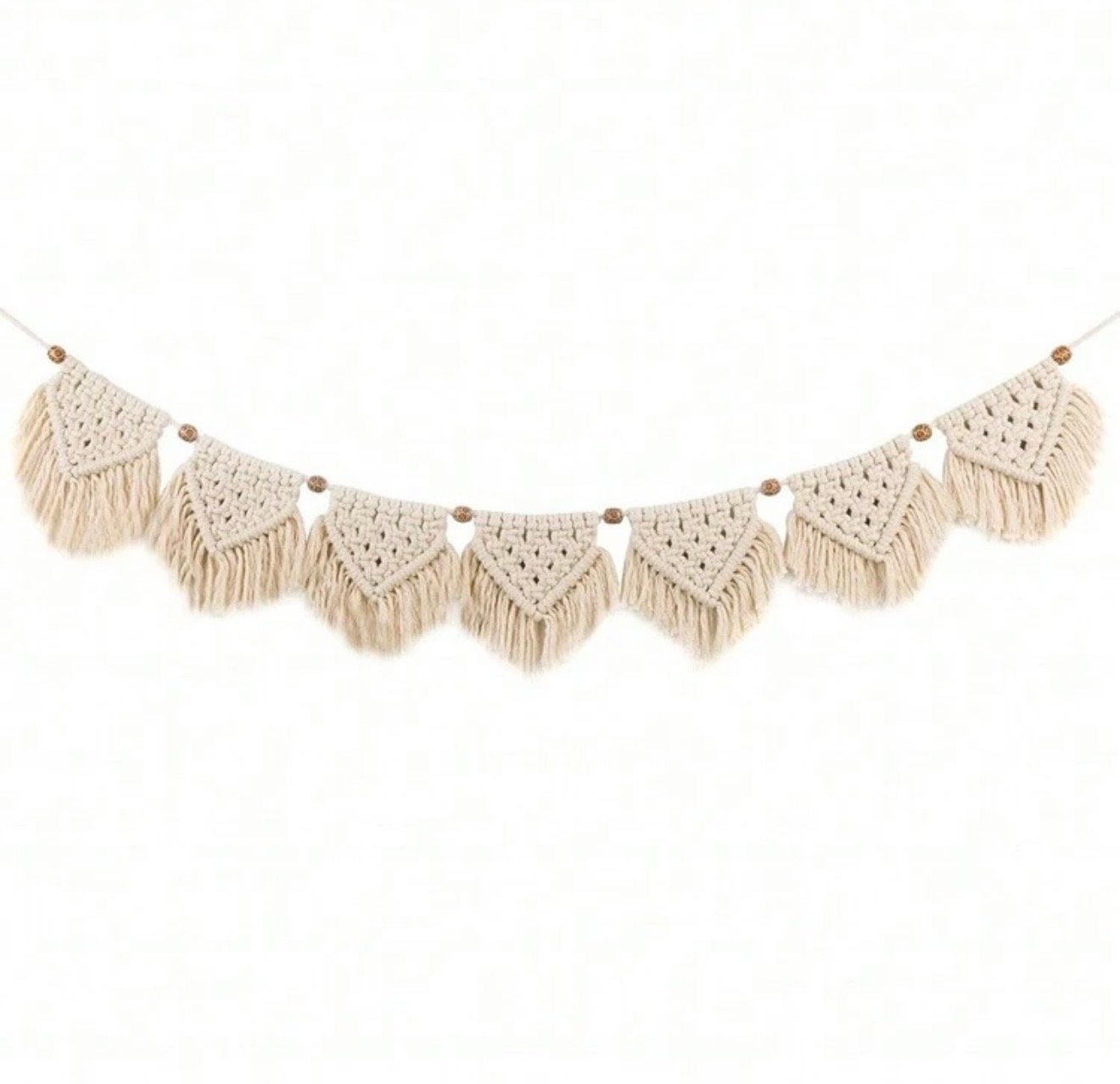 Ibiza Slinger Macramé - Boho Decoratie - 95 cm, Beige, Verzenden, Boho, Nieuw