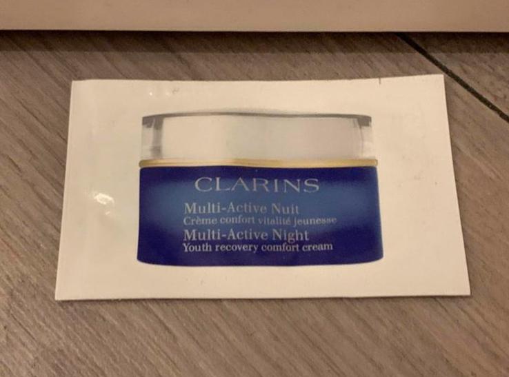 Clarins multi-active nuit 2 ml, Ophalen of Verzenden, Nieuw, Gehele gezicht, Verzorging