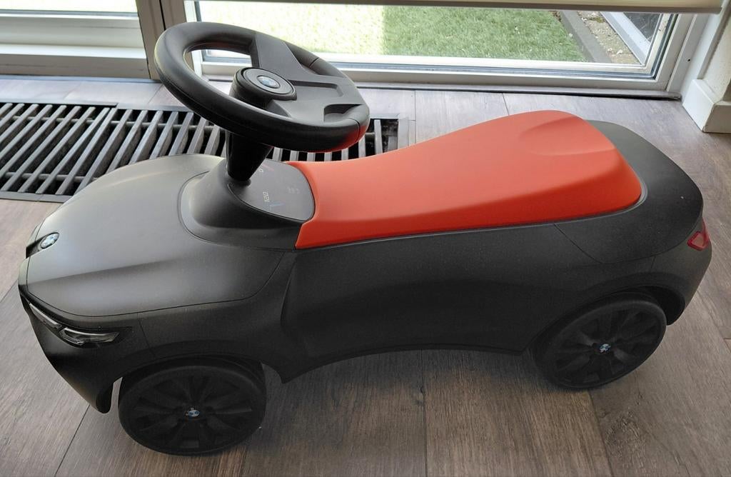 BMW Loopauto - Zwart met Oranje Zitting, Ophalen of Verzenden, Zo goed als nieuw, Loopvoertuig