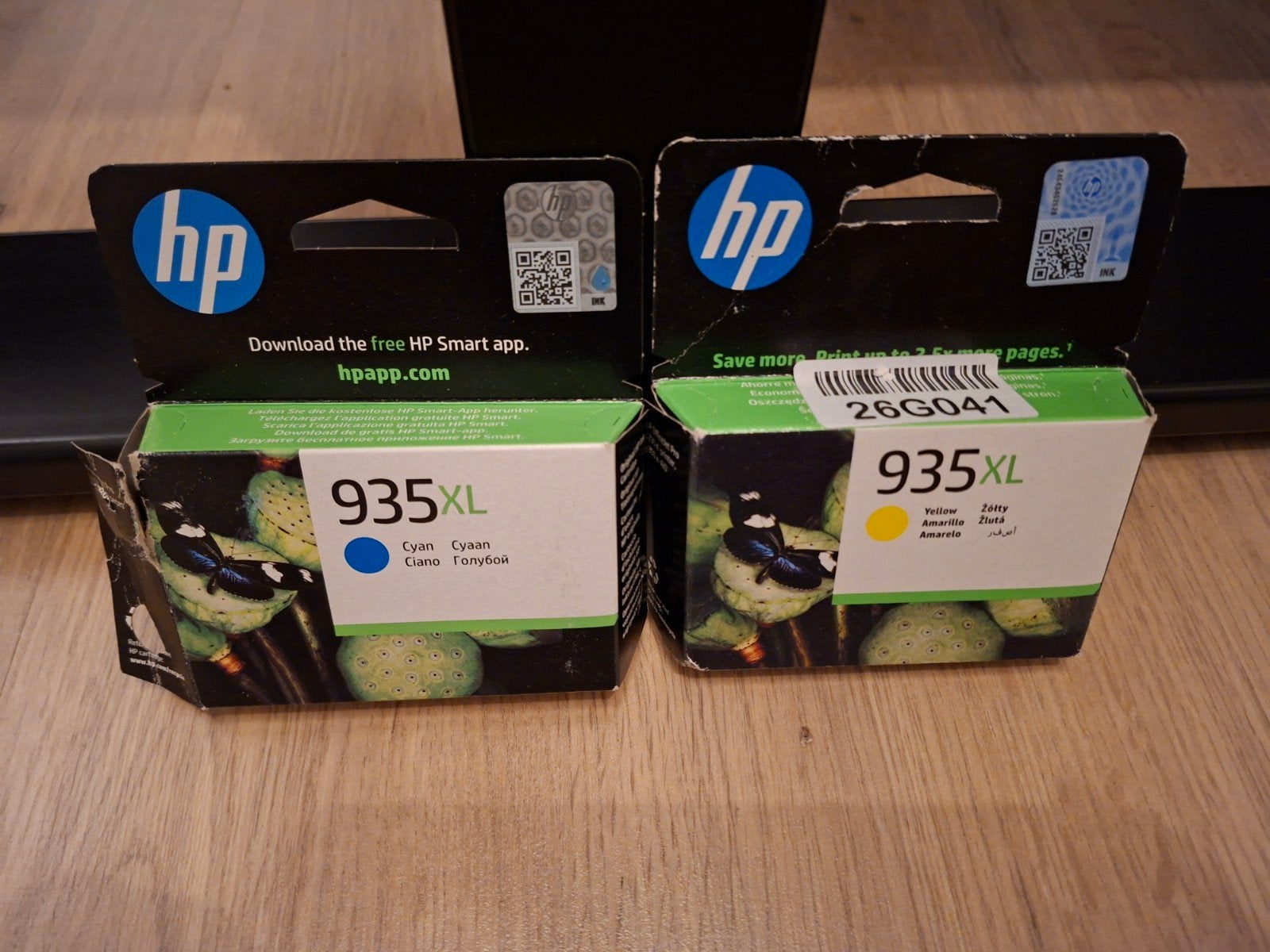 HP 935 XL Inktcartridges - Cyaan en Geel, Ophalen of Verzenden, Nieuw, Cartridge, HP