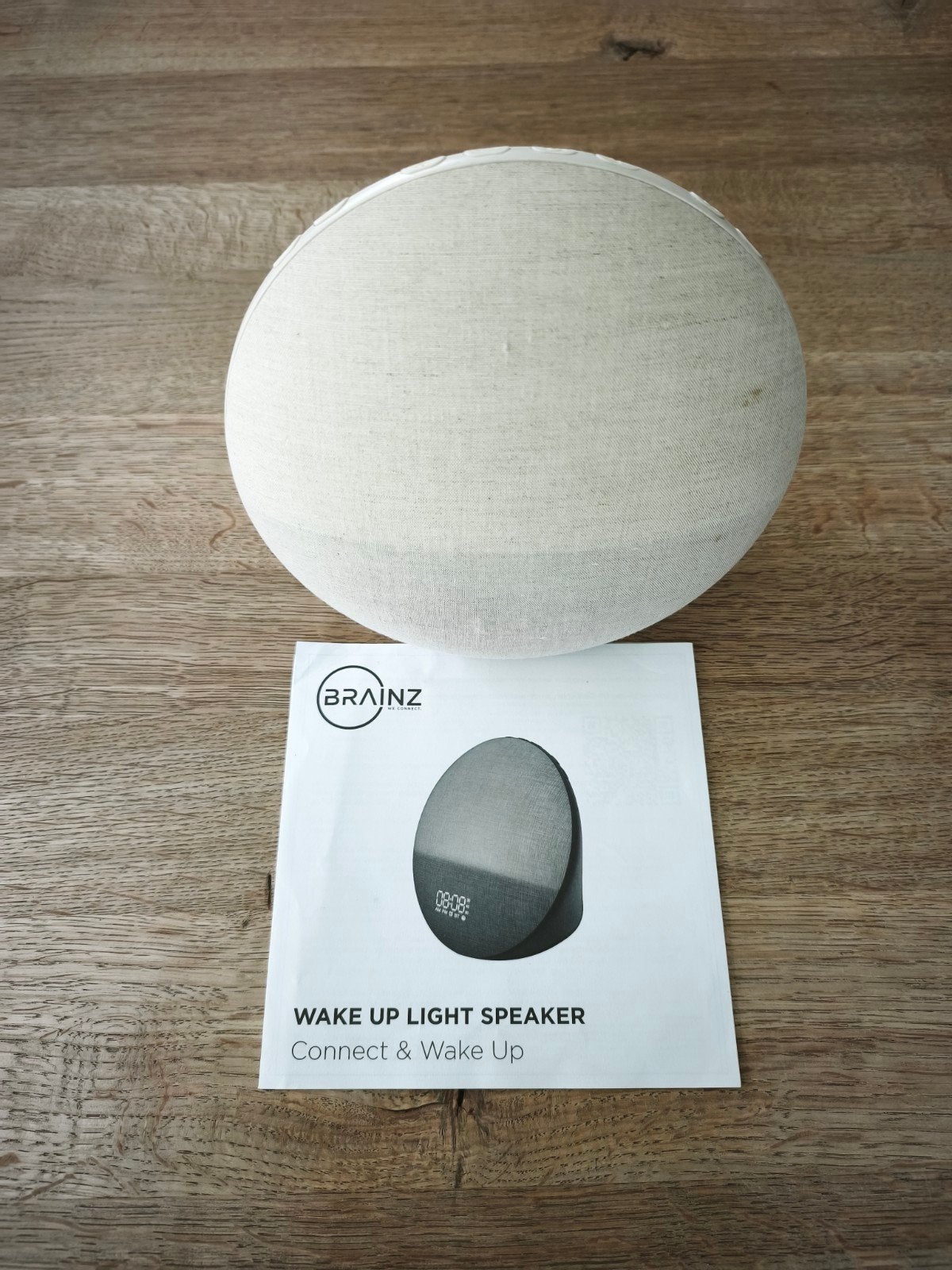 BRAINZ Wake Up Light Speaker - Wekker met Licht en Geluid, Ophalen of Verzenden, Nieuw, Digitaal