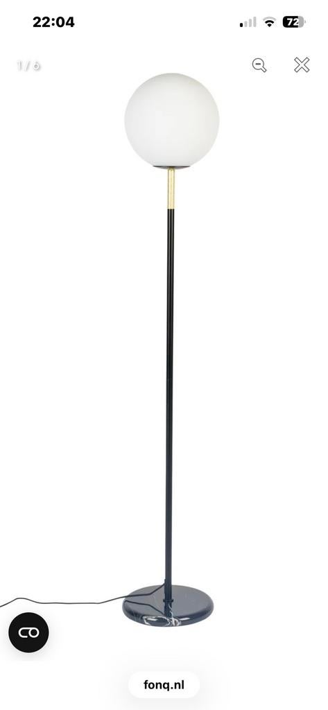 Zuiver Orion vloerlamp, Ophalen, Zo goed als nieuw, Glas, 100 tot 150 cm