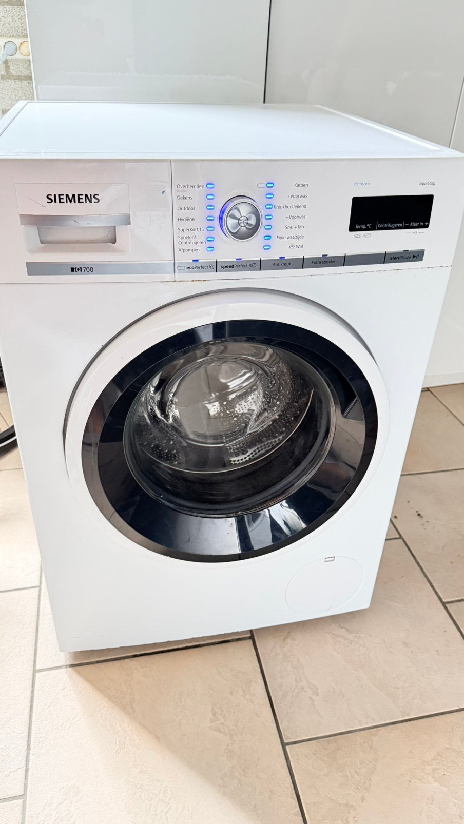 Siemens iQ700 Wasmachine - Perfect Werkend, Witgoed en Apparatuur, Wasmachines, Ophalen, 8 tot 10 kg, Voorlader, 85 tot 90 cm