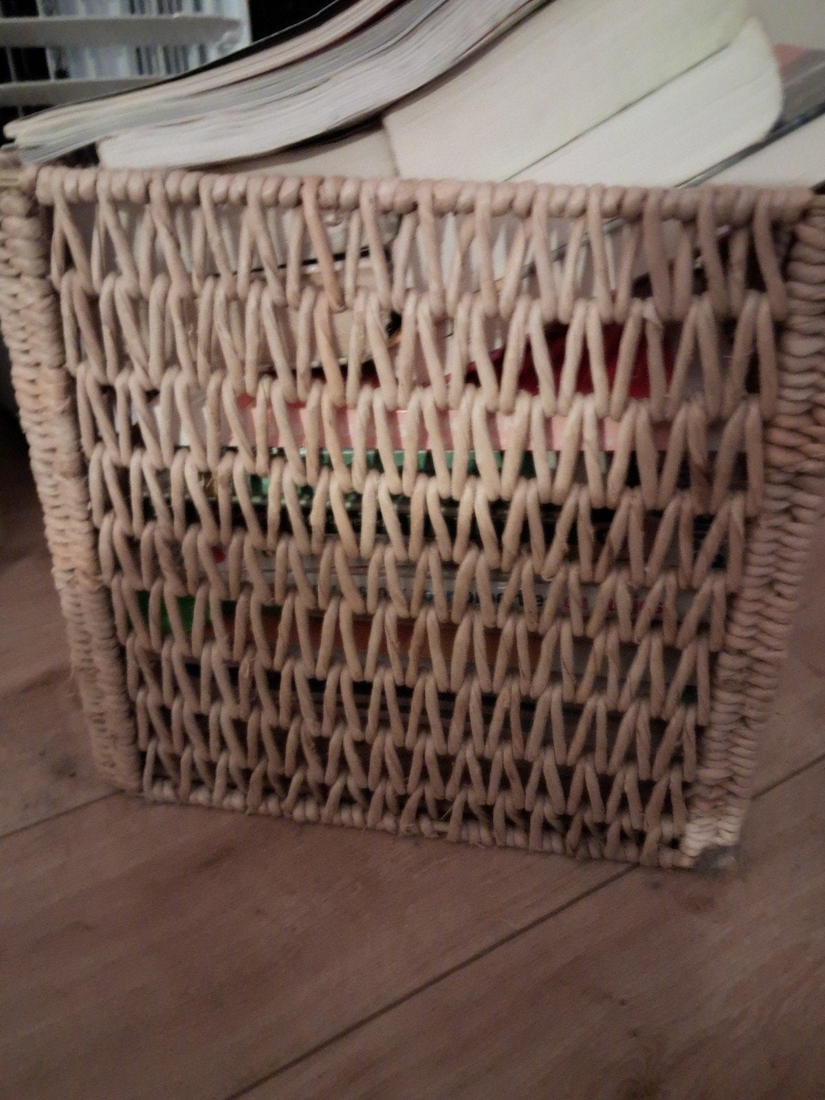 Rieten mand, Huis en Inrichting, Ophalen, Vierkant, Riet