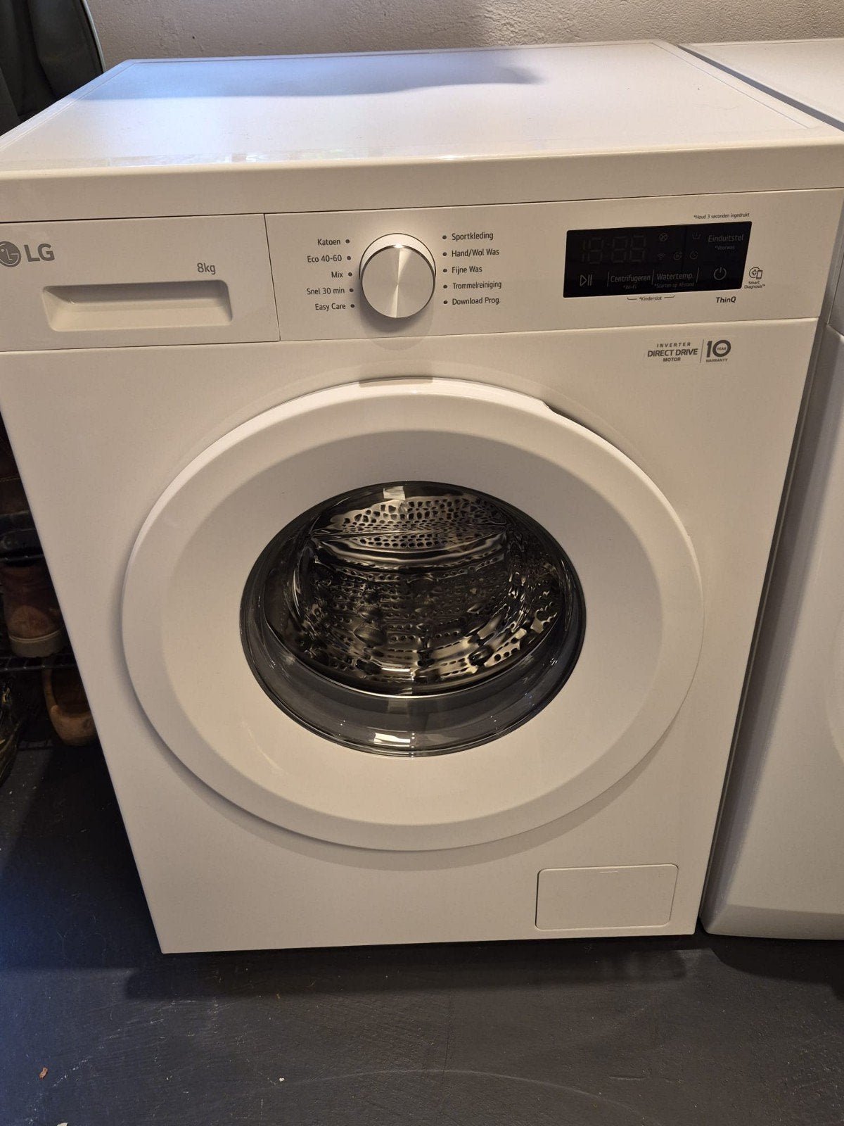 Wasmachine LG z.g.a.n, Ophalen, 1200 tot 1600 toeren, 8 tot 10 kg, Zo goed als nieuw