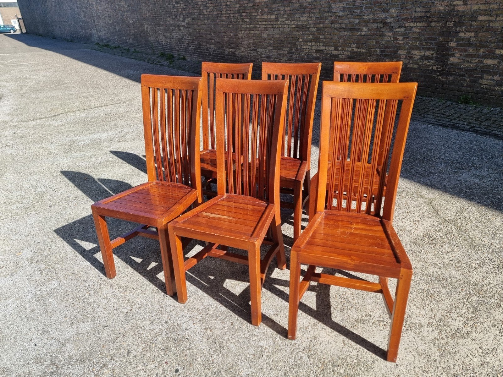Set van 6 prachtige antieke eetkamerstoelen, Antiek en Kunst, Ophalen