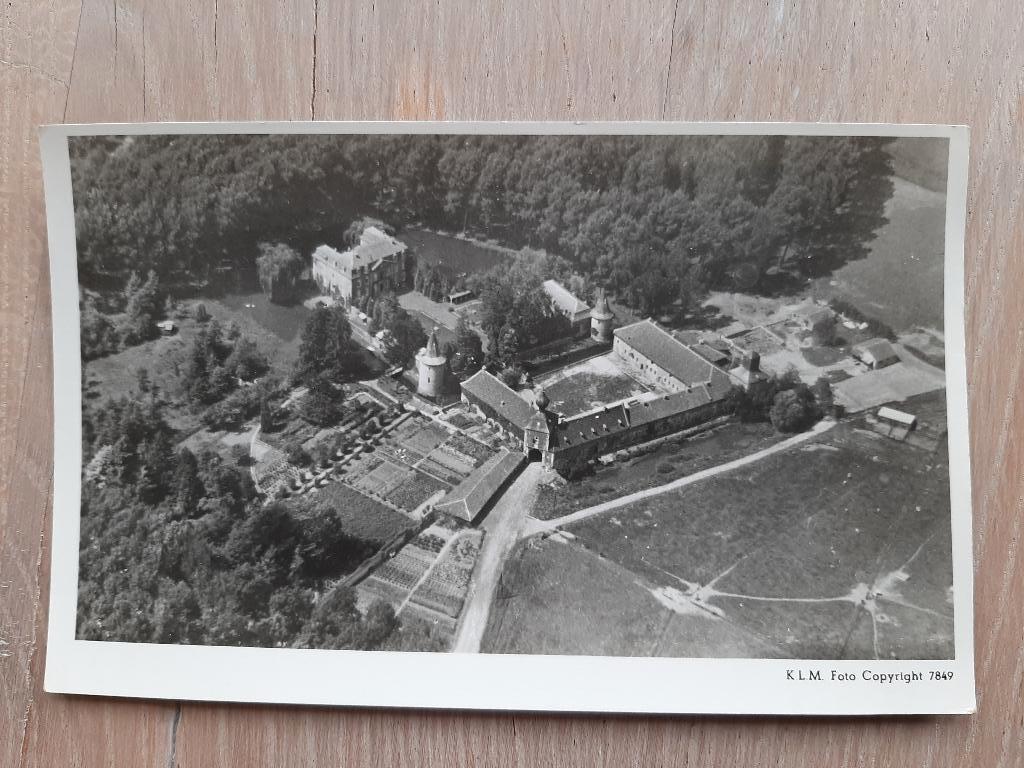oude KLM luchtfoto kaart Voerendaal, Kasteel Cortenbach 1947, Ophalen of Verzenden, 1940 tot 1960, Ongelopen, Limburg