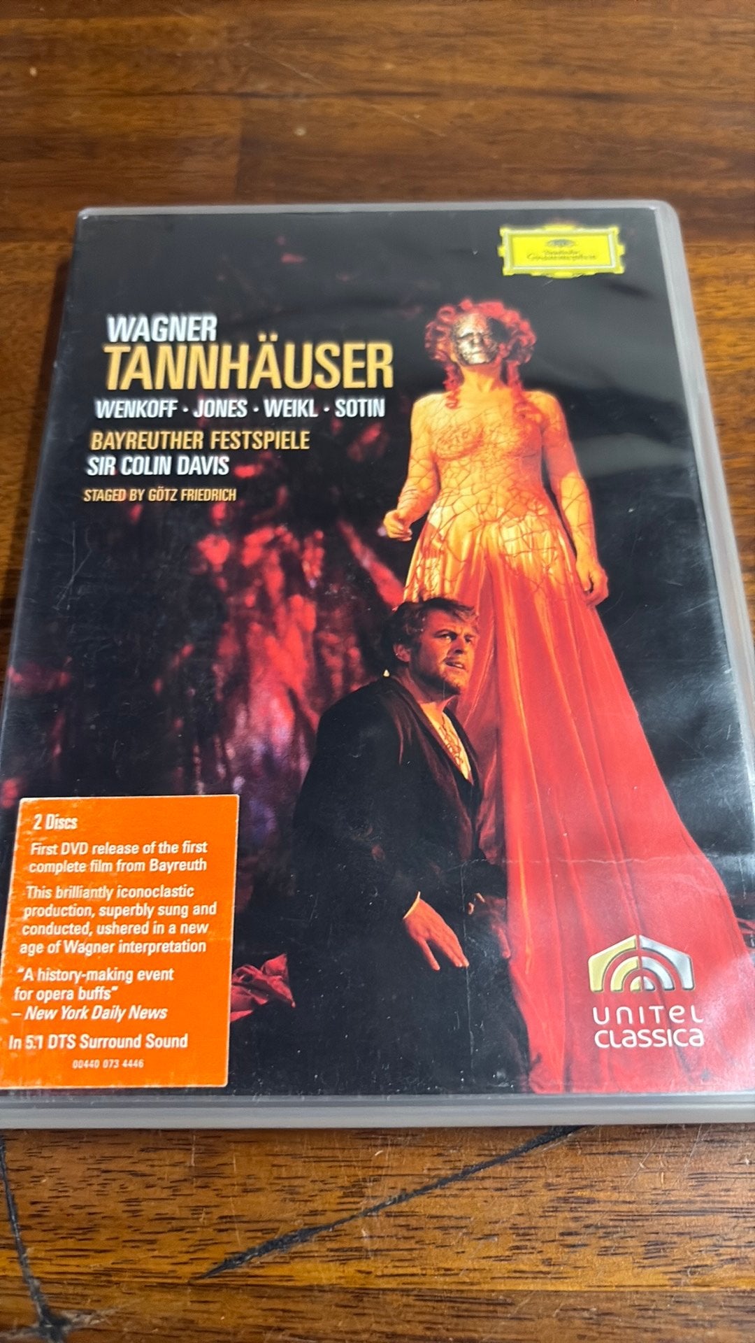 Wagner Tannhäuser 2-DVD - Bayreuther Festspiele, Alle leeftijden, Ophalen of Verzenden, Zo goed als nieuw