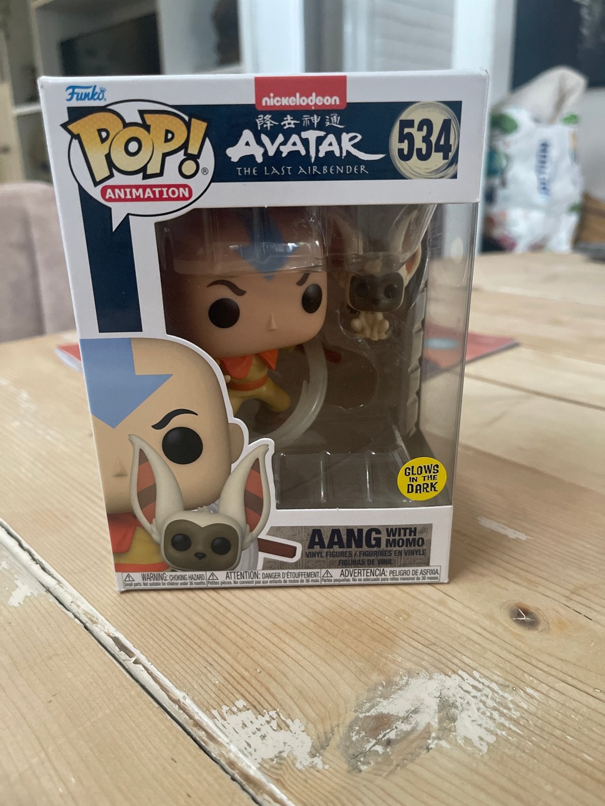 Funko Pop! Animation: Avatar Aang with Momo #534, Ophalen of Verzenden, Nieuw