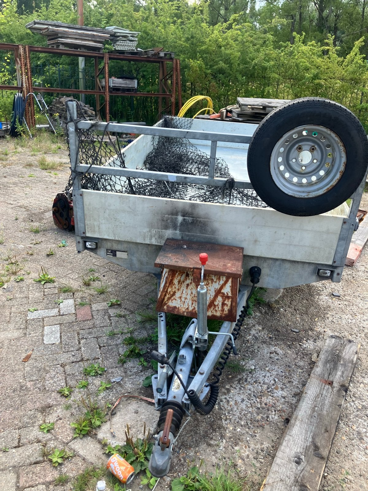 TonCa Aanhanger met Net - Gebruikt, Auto diversen, Aanhangers en Bagagewagens, Ophalen, Gebruikt