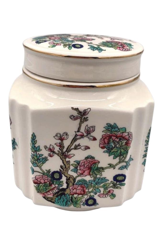 Prachtige Vintage Sadler Porseleinen Gemberpot – Indian Tree, Ophalen of Verzenden
