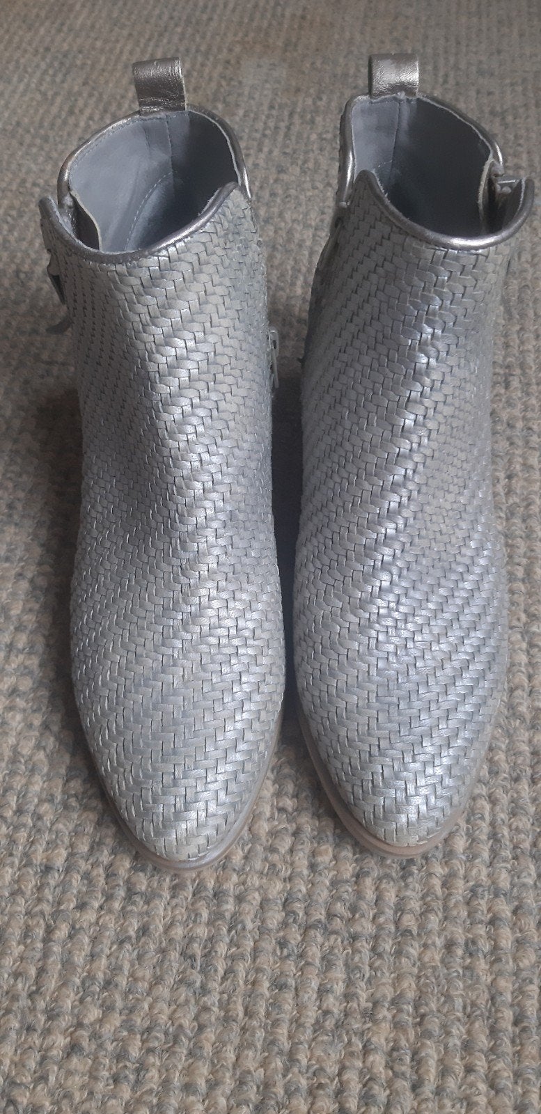 Lage laarzen Lav. Artigiana, zilver, maat 39.5, Ophalen of Verzenden, Nieuw, Overige kleuren