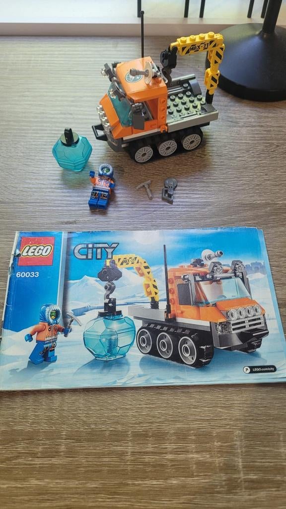 Lego City 60033 Arctische rupsvoertuig, Inclusief minifiguren, Lego, Ophalen of Verzenden, Complete set