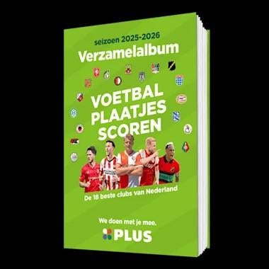 Vol Plus voetbalplaatjes verzamelboek + XXL stickers, Ophalen of Verzenden