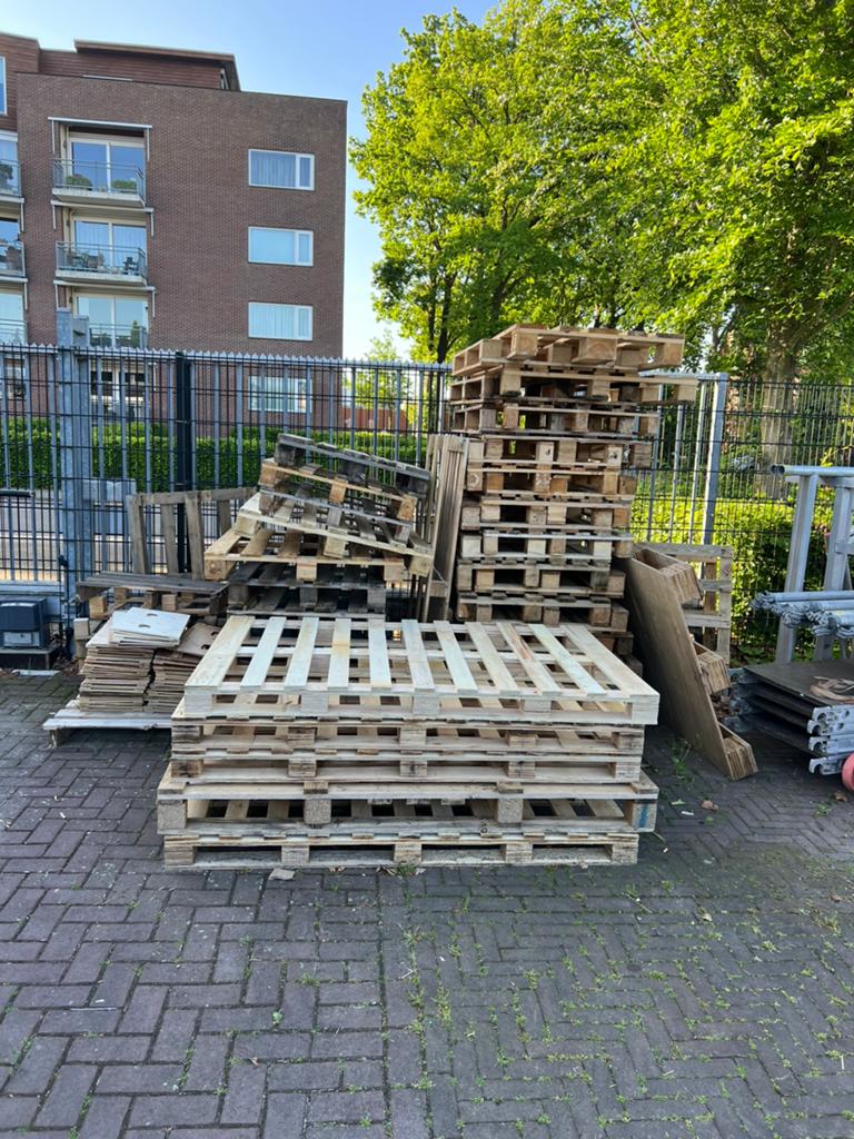 Gratis af te halen pallets, Ophalen, Gebruikt, Pallet, Minder dan 200 cm