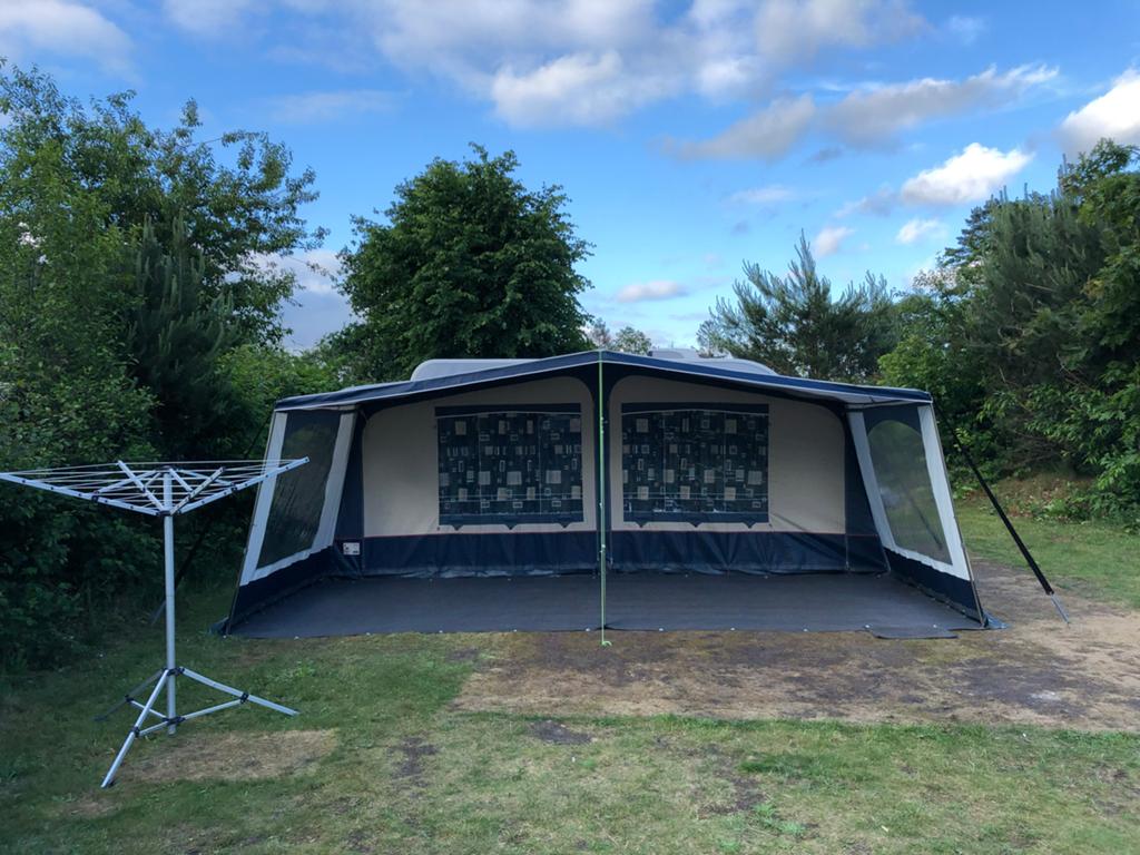Brand Waterland Voortent Maat 21 (3m diep) met Parasol XL lu, Ophalen, Gebruikt, Tot en met 4