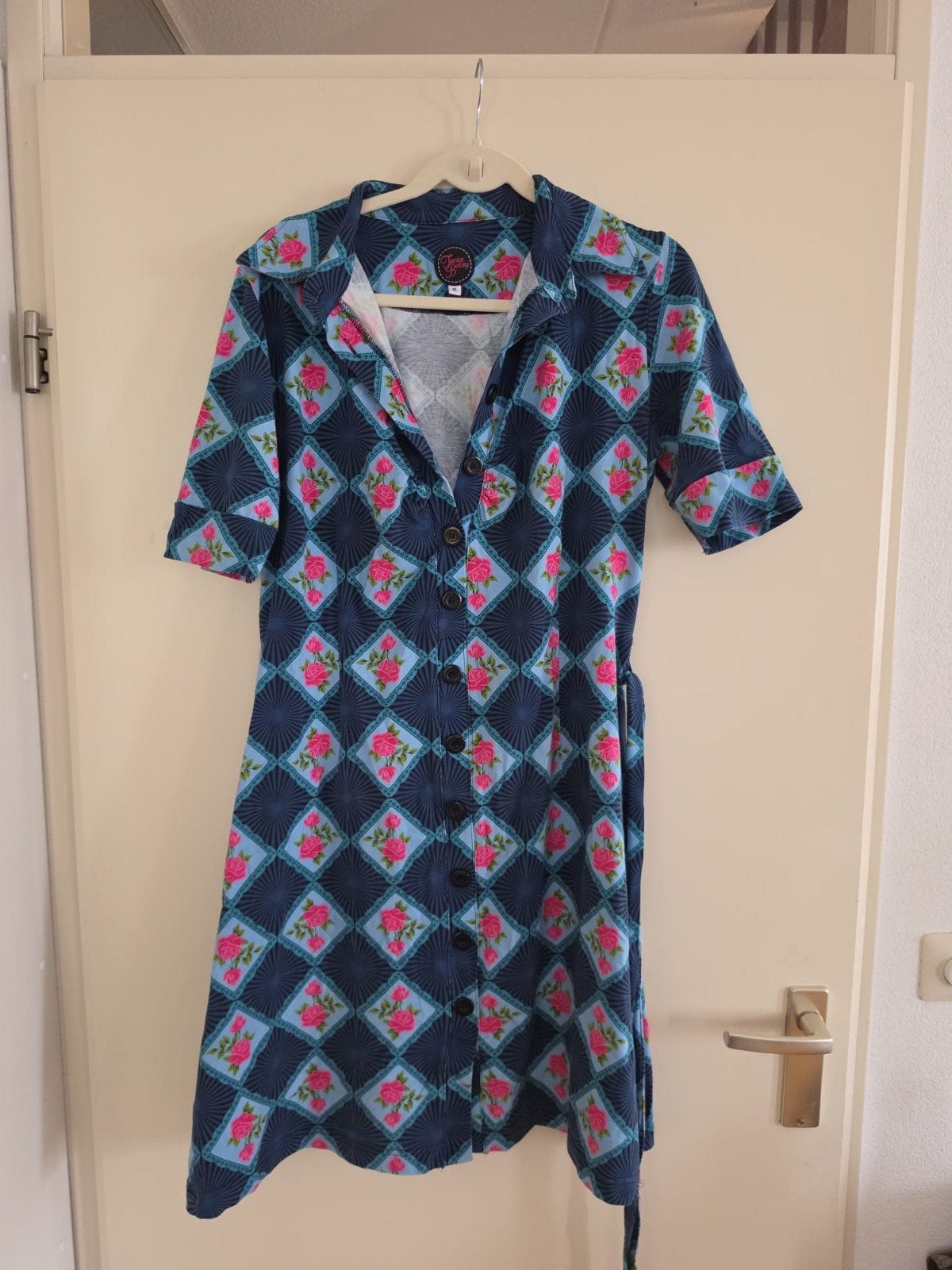vrolijke Tante Betsy jurk maat xl, Kleding | Dames, Blauw, Maat 46/48 (XL) of groter, Ophalen of Verzenden, Zo goed als nieuw