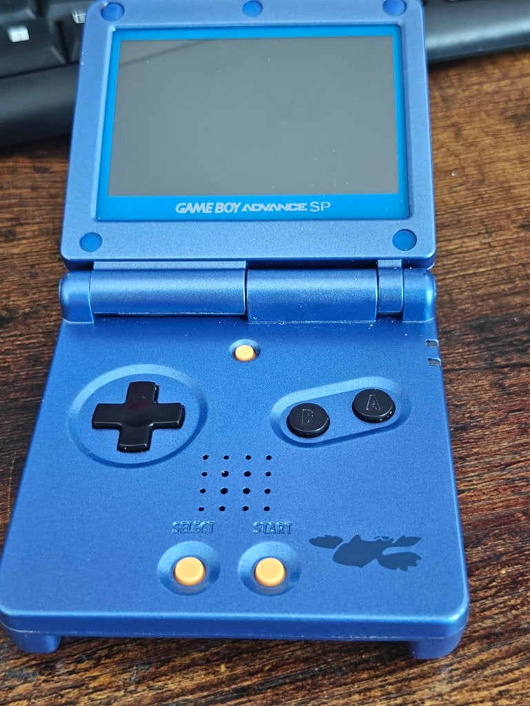 Modded GBA SP Kyogre, Ophalen of Verzenden, Gebruikt, Game Boy Advance SP