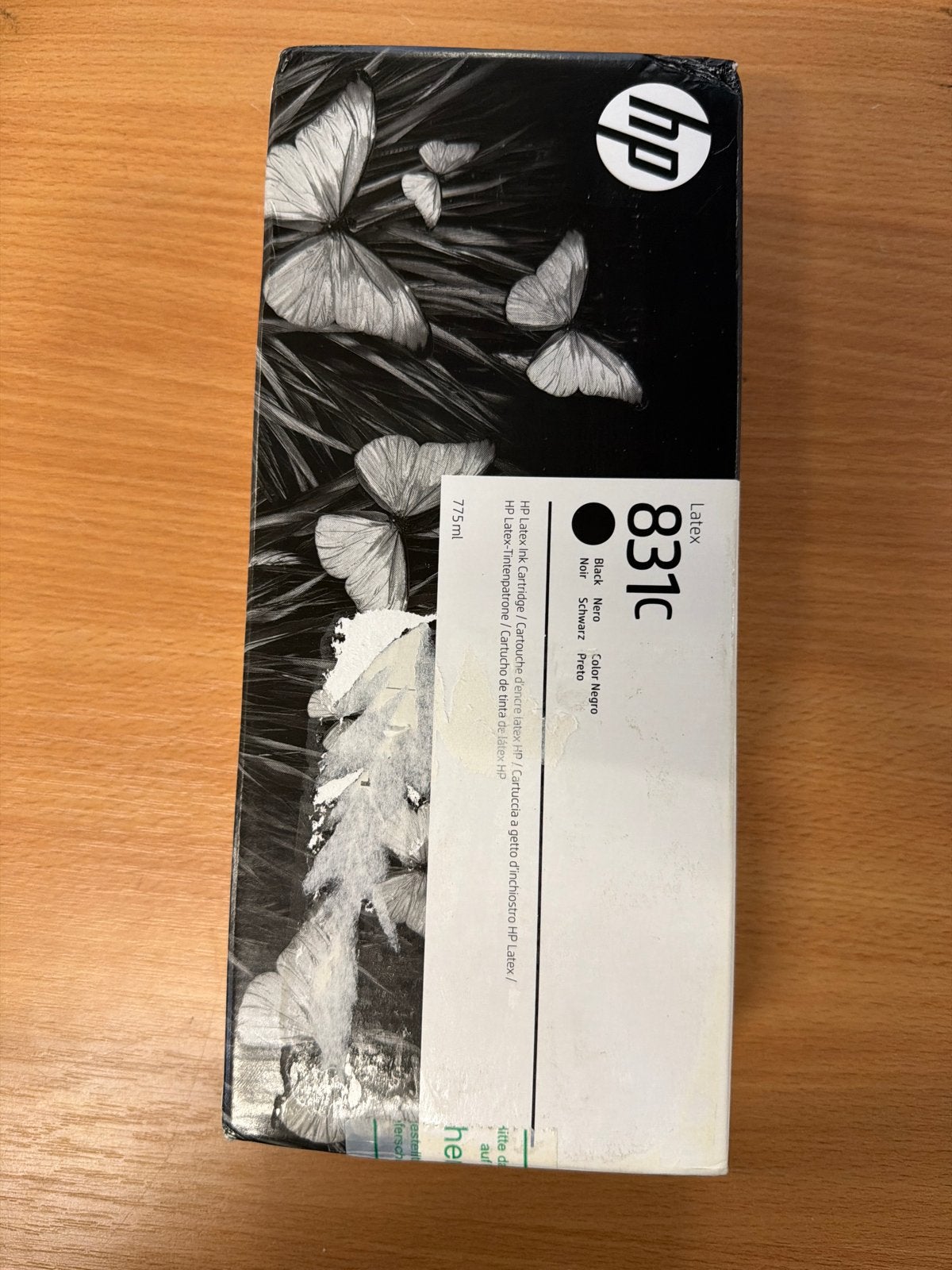 HP 831c Latex Inkt Cartridge Zwart 775ml, Computers en Software, Ophalen of Verzenden, Nvt, Nvt, Nvt