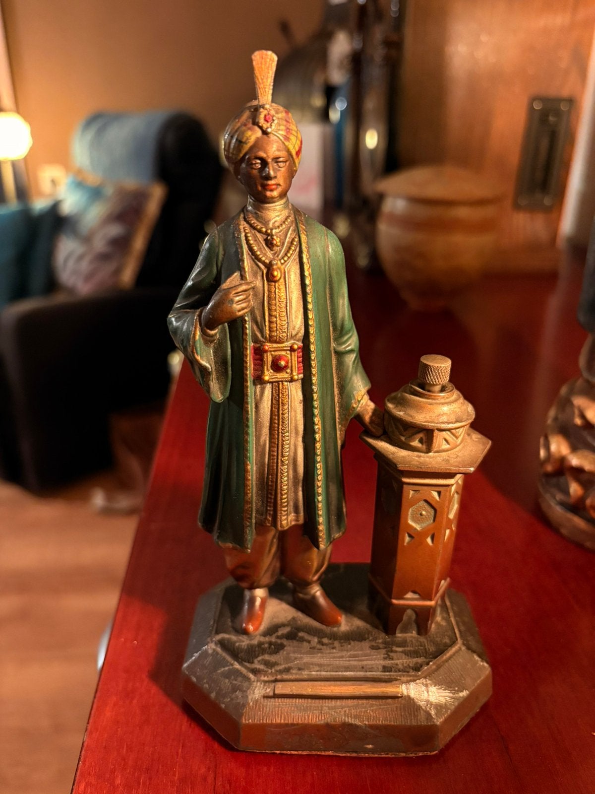 Zeldzaam exclusieve en complete tafel-aansteker, +/- 1900, Antiek en Kunst, Ophalen of Verzenden