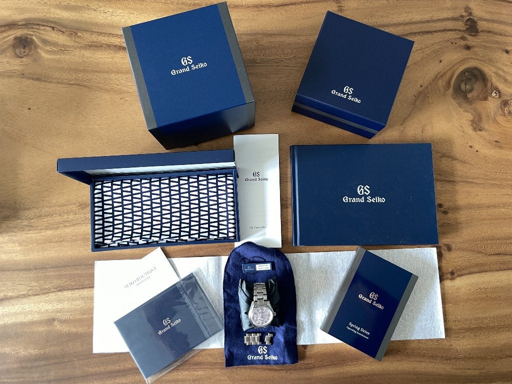 Grand Seiko SBGA413G Shunbun “Cherry Blossom” Titanium, Sieraden, Tassen en Uiterlijk, Horloges | Heren, Ophalen, Polshorloge