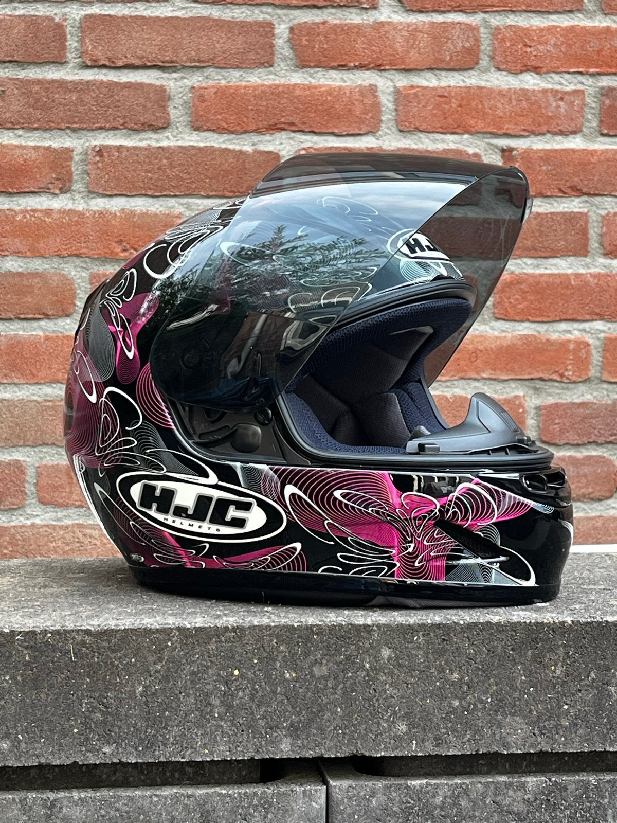 HJC Integraalhelm - Zwart/Roze - Maat S/XS, Ophalen, M, HJC, Integraalhelm