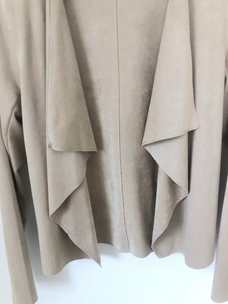 Soyaconcept suèdelook vest maat S, Ophalen of Verzenden, Zo goed als nieuw, Maat 36 (S), Beige