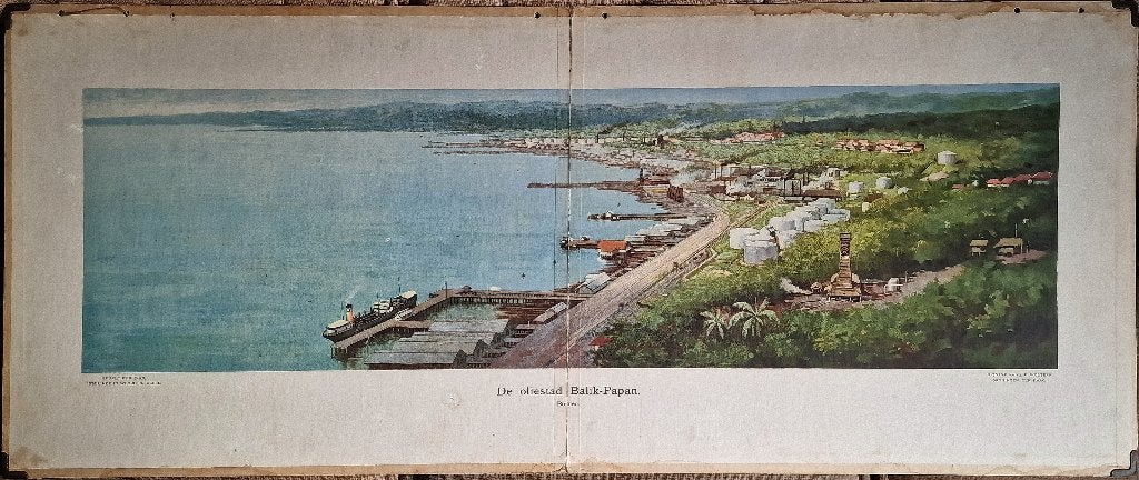 De oliestad Balik Papan. Borneo / J. Gabriëlse, Antiek en Kunst, Ophalen, Geschiedenis