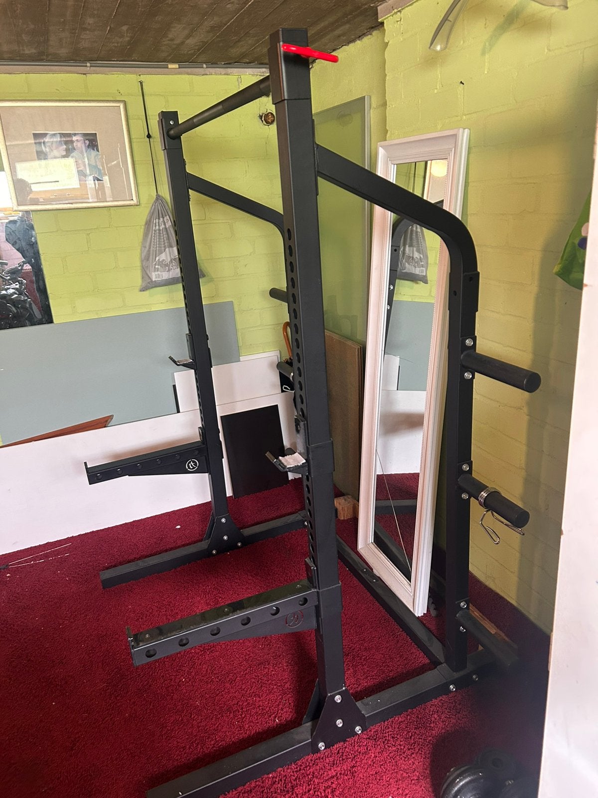Garage squat rack/ powerrack., Sport en Fitness, Fitnessmaterialen, Ophalen, Zo goed als nieuw, Overige typen