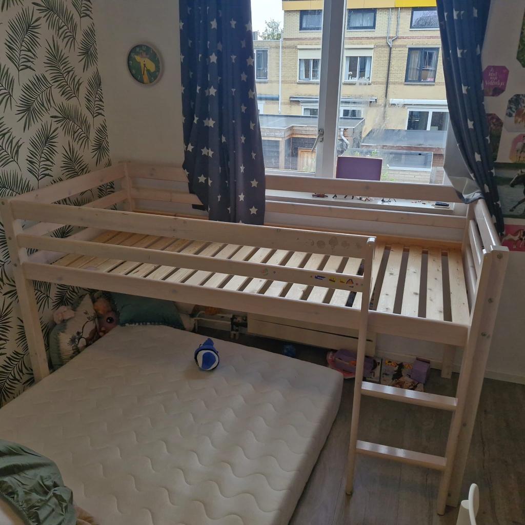 Hoogslaper, Kinderen en Baby's, Kinderkamer | Stapelbedden en Hoogslapers, Ophalen of Verzenden, Gebruikt, Hoogslaper