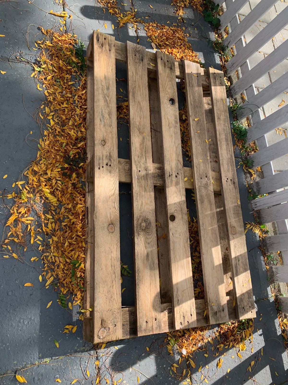 Houten pallet gratis., Doe-het-zelf en Verbouw, Ophalen, Zo goed als nieuw, Minder dan 200 cm, Vuren