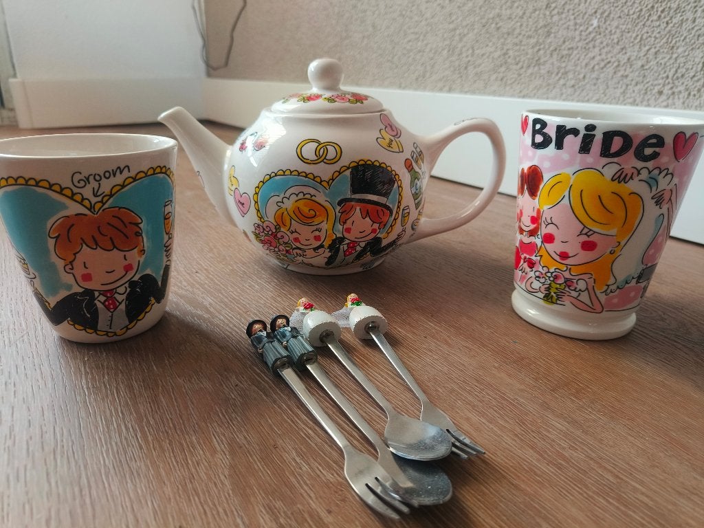 Blond Amsterdam set bruid en bruidegom, Nieuw, Ophalen of Verzenden, Overige stijlen, Aardewerk