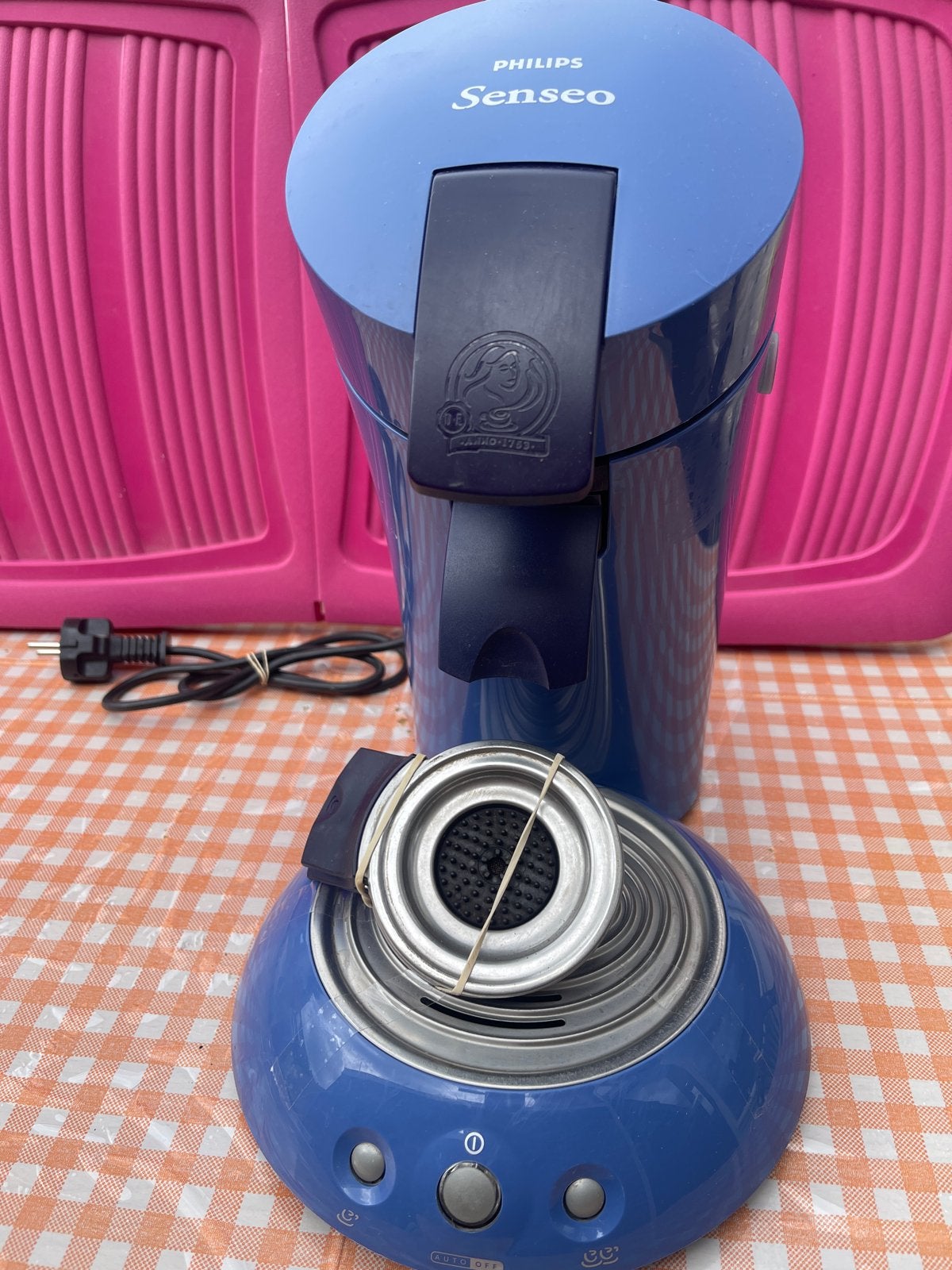 Philips Senseo Koffiezetapparaat - Blauw koffiemachine, Ophalen of Verzenden, Zo goed als nieuw