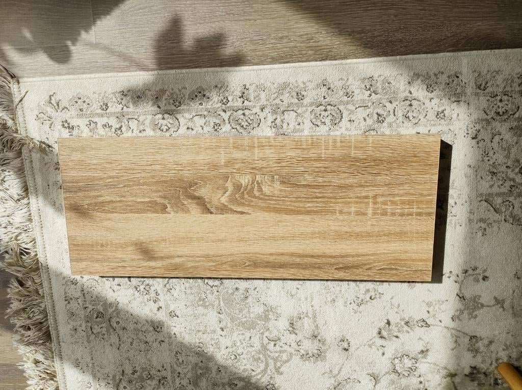 Zwevende wandplank hout patroon 60cmx23cm, Ophalen of Verzenden, Zo goed als nieuw