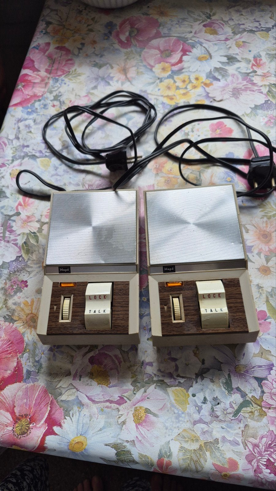 Vintage Hapé Intercom Set - Retro Design, Ophalen of Verzenden, Gebruikt