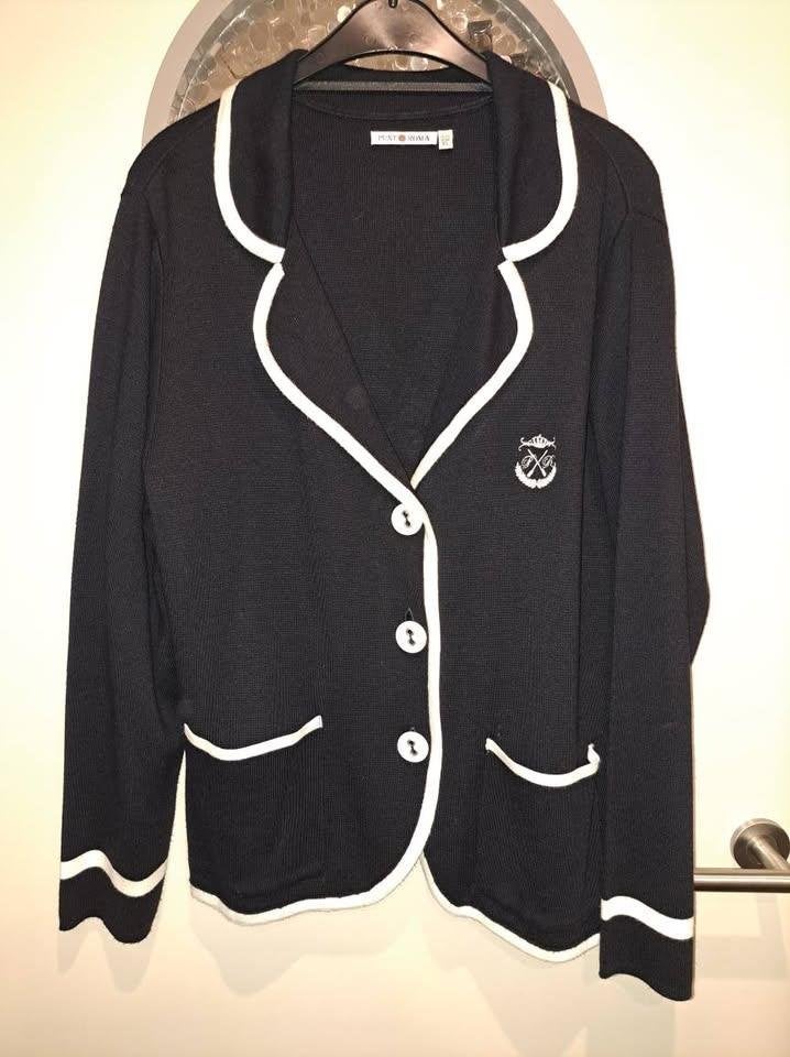 cardigan/jasje navy, mt XL, Punt Roma, Blauw, Maat 46/48 (XL) of groter, Ophalen of Verzenden, Zo goed als nieuw