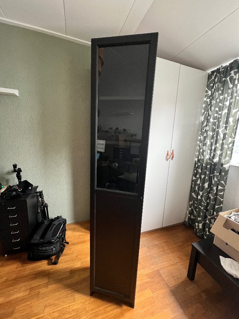 Boekenkast paneel-/vitrinedeur van IKEA - BILLY / OXBERG, Huis en Inrichting, Ophalen, Minder dan 50 cm, Met deur(en), 200 cm of meer