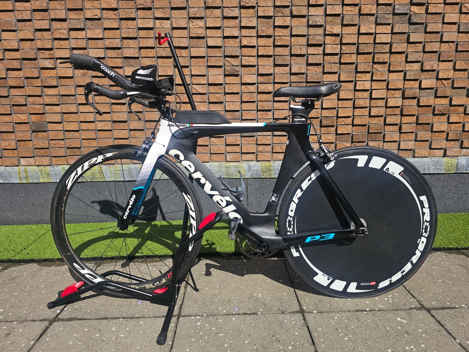 Cervélo P3 Tijdritfiets met dicht wiel en powermeter pedalen, Fietsen en Brommers, Overige merken, 28 inch, Gebruikt, Carbon