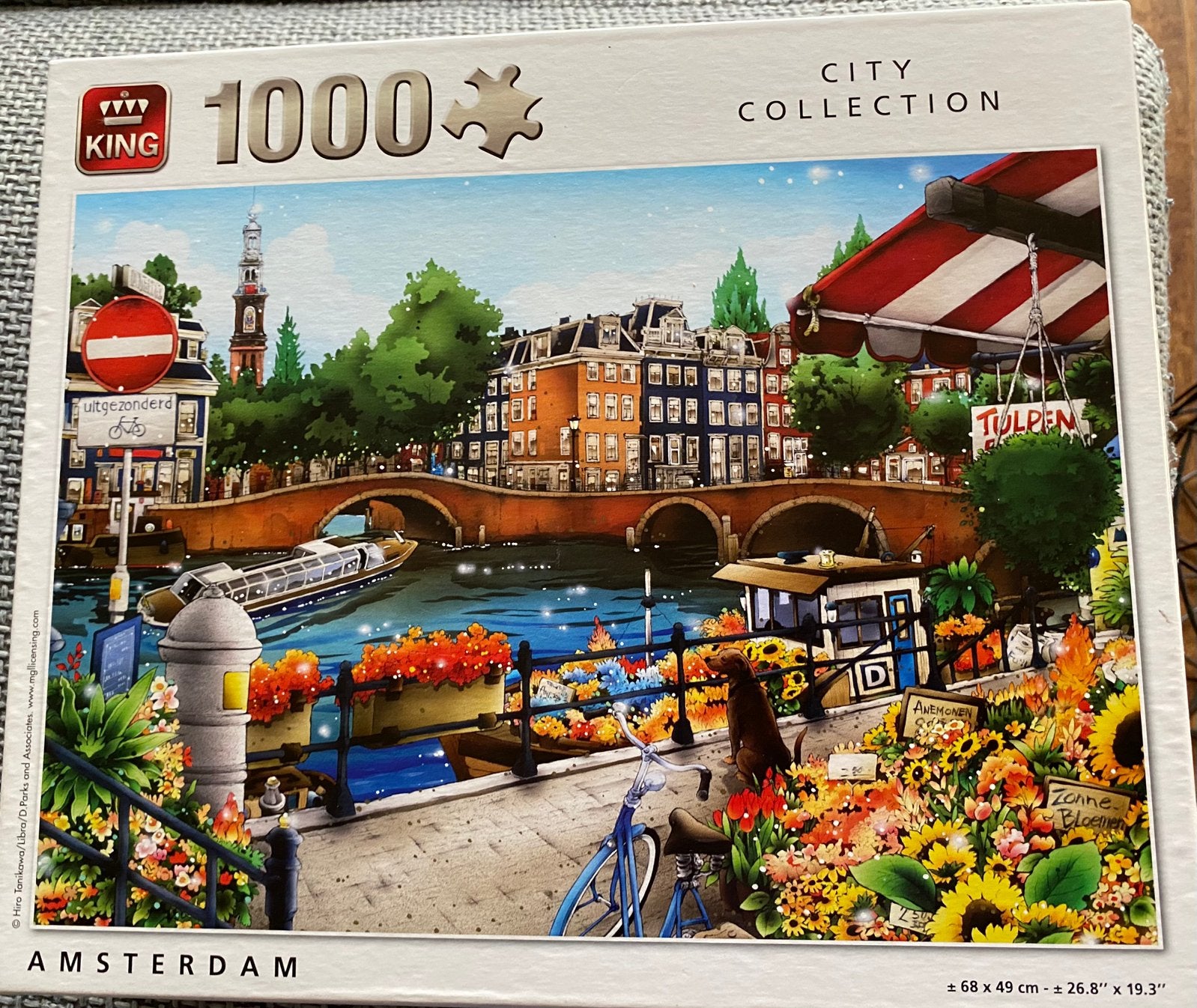 King puzzel Amsterdam, Ophalen of Verzenden, 500 t/m 1500 stukjes, Zo goed als nieuw